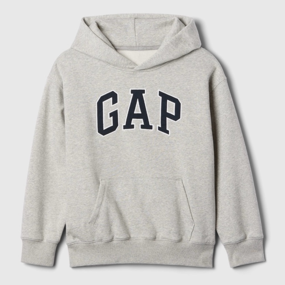 Kids Soft GAP blue arch logo hoodie Vintage Size XL 12 Gray Unisex NEW